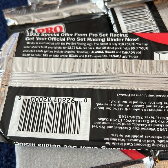 24 Pro Set Racing 1992 NASCAR Winston Cup packs - Picture 5 of 5
